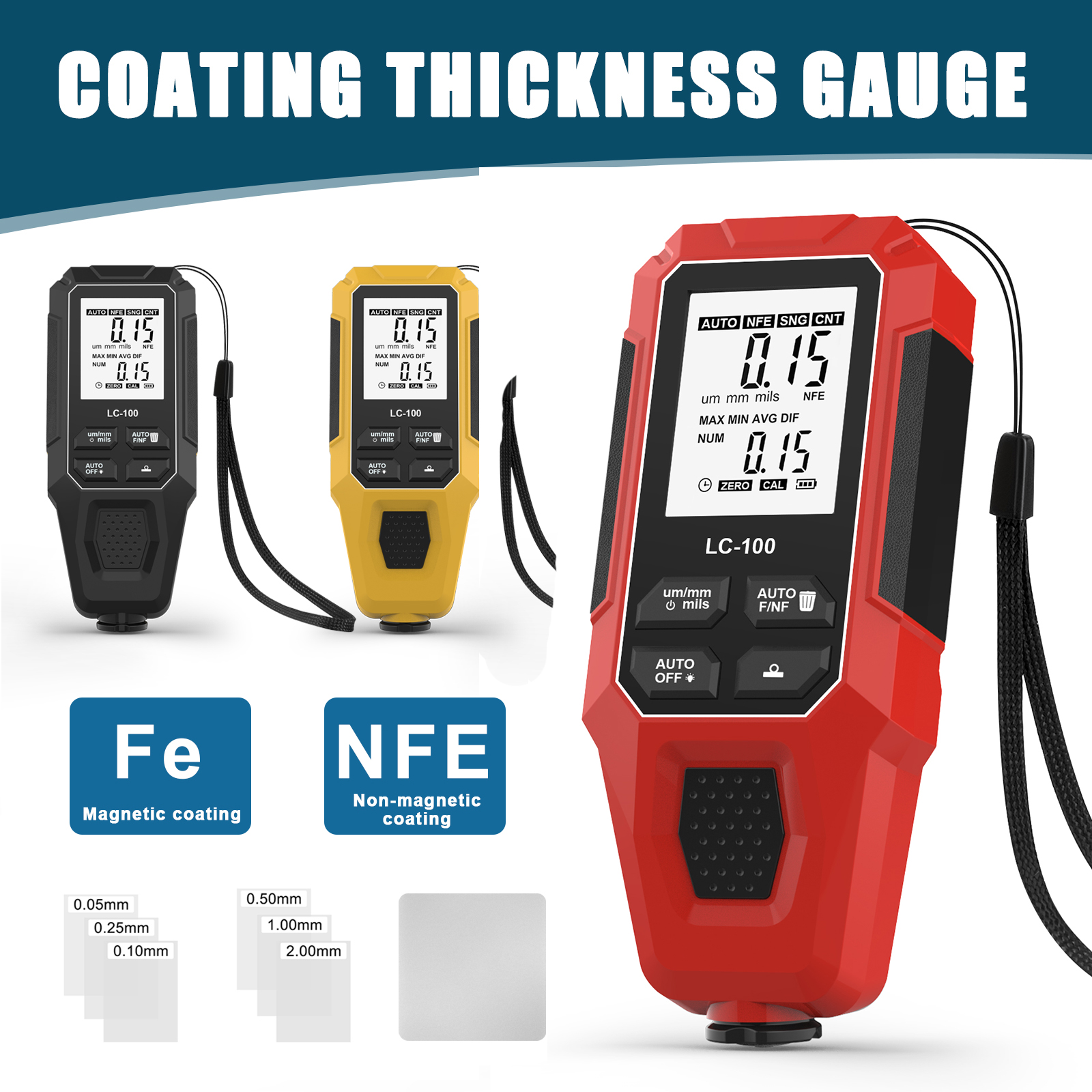 0-2000um Coating Thickness Gau - огляд і ціна Paint Thickness Gauge