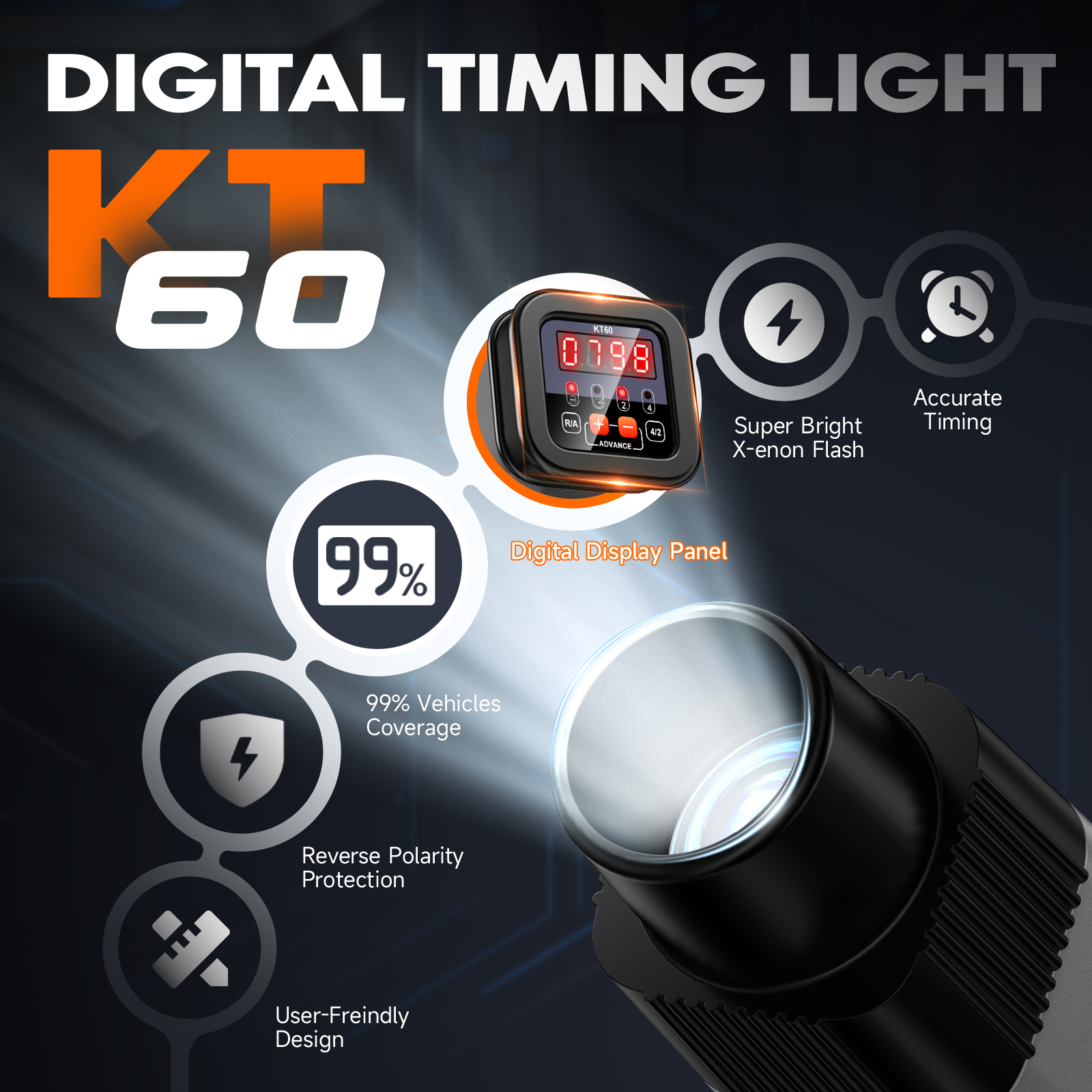 KZYEE Engine Timing Light with - огляд і ціна Timing Light Gun