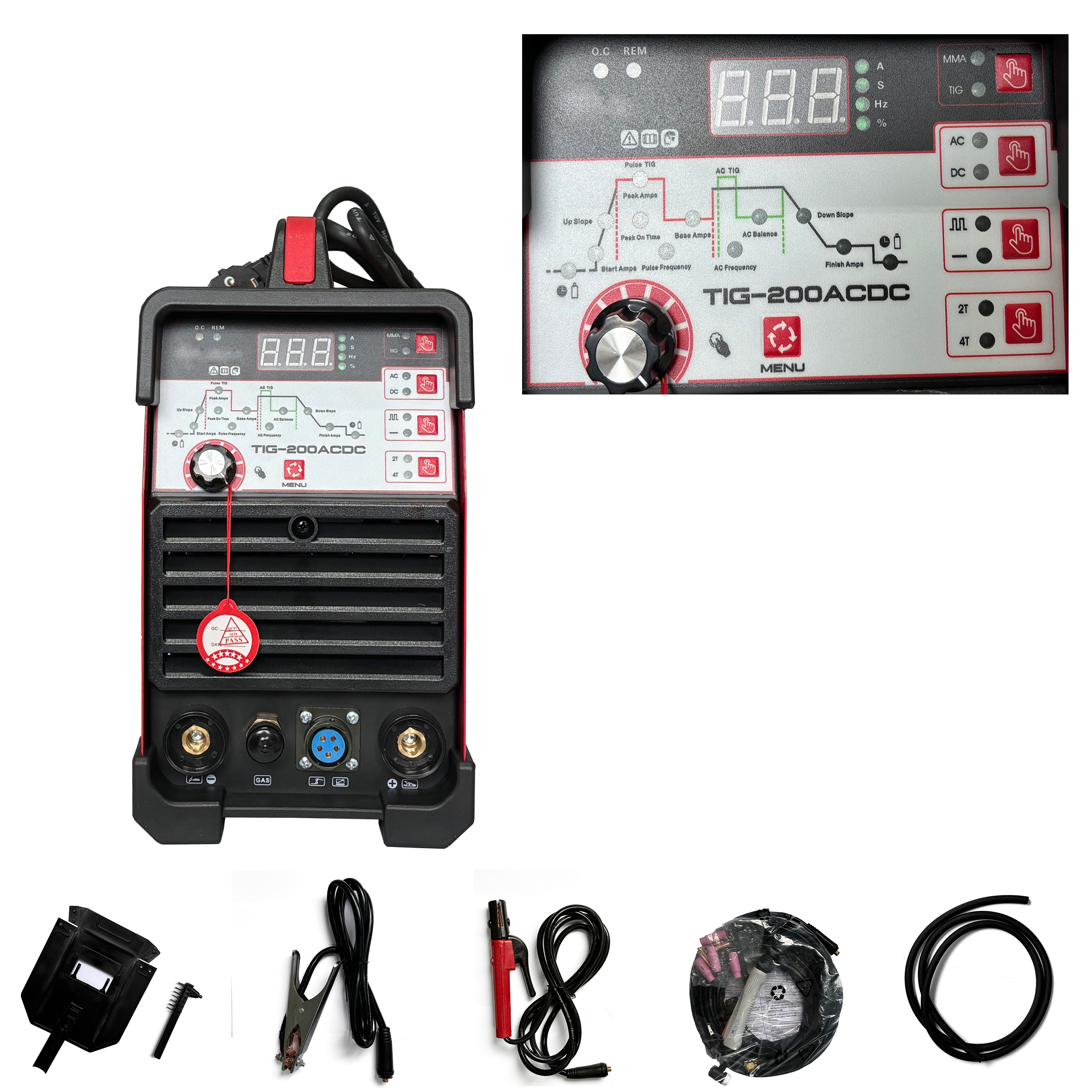 TIG-200P AC DC Pulse TIG MMA W - огляд і ціна Tig Welder Machine
