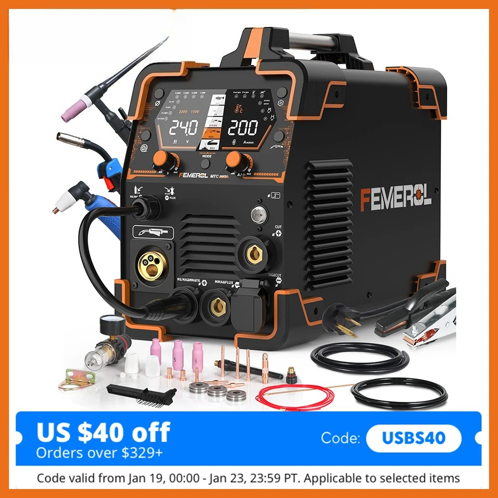 FEMEROL 200A 6-In-1 Multiproce - огляд і ціна Tig Welder Machine