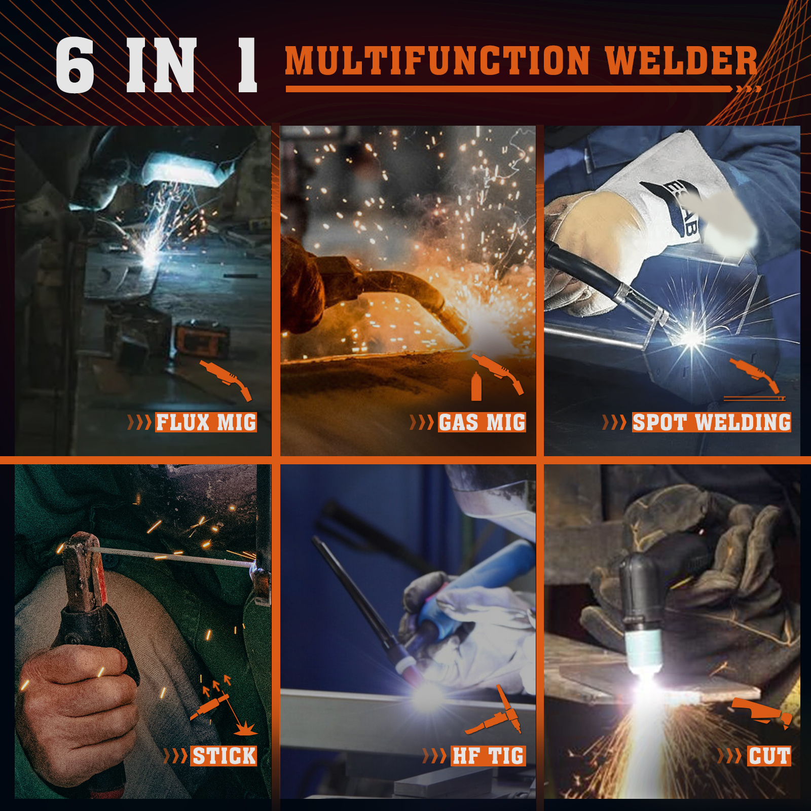 FEMEROL 200A 6-In-1 Multiproce - огляд і ціна Tig Welder Machine