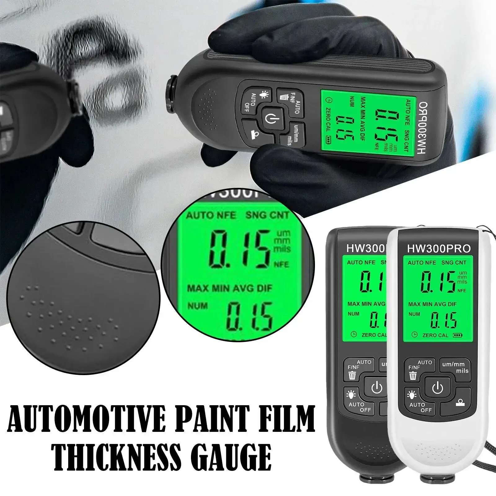 HW-300PRO Automatic Coating Th - огляд і ціна Paint Thickness Gauge