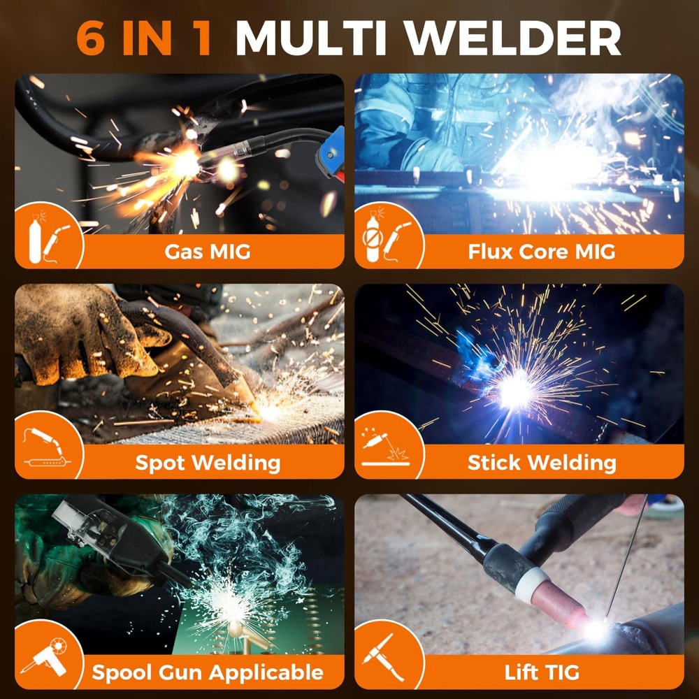 250A MIG Welder,6 in 1 Gas MIG - огляд і ціна Tig Welder Machine