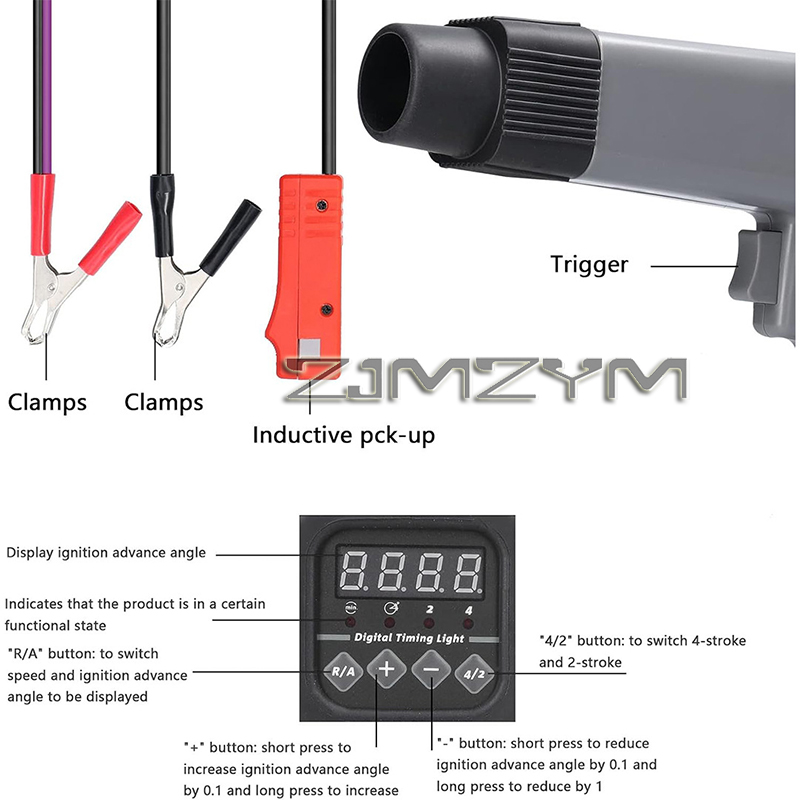 12V Digital Display Ignition T - огляд і ціна Timing Light Gun