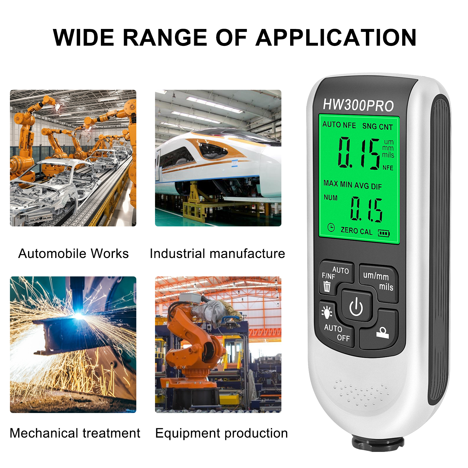 0-2000UM Thickness Gauge Digit - огляд і ціна Paint Thickness Gauge