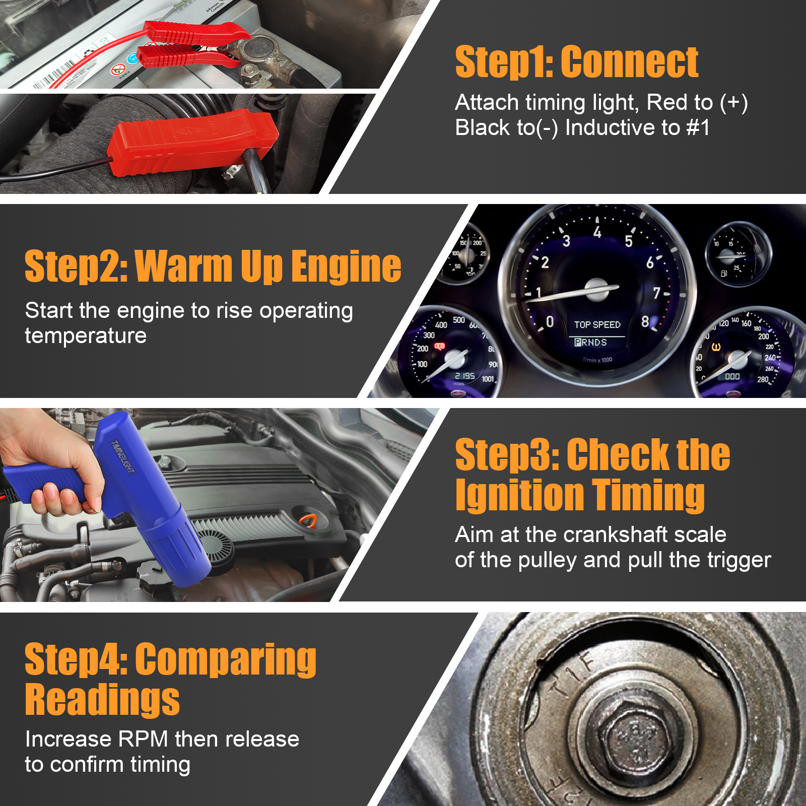 12V Inductive Ignition Timing  - огляд і ціна Timing Light Gun