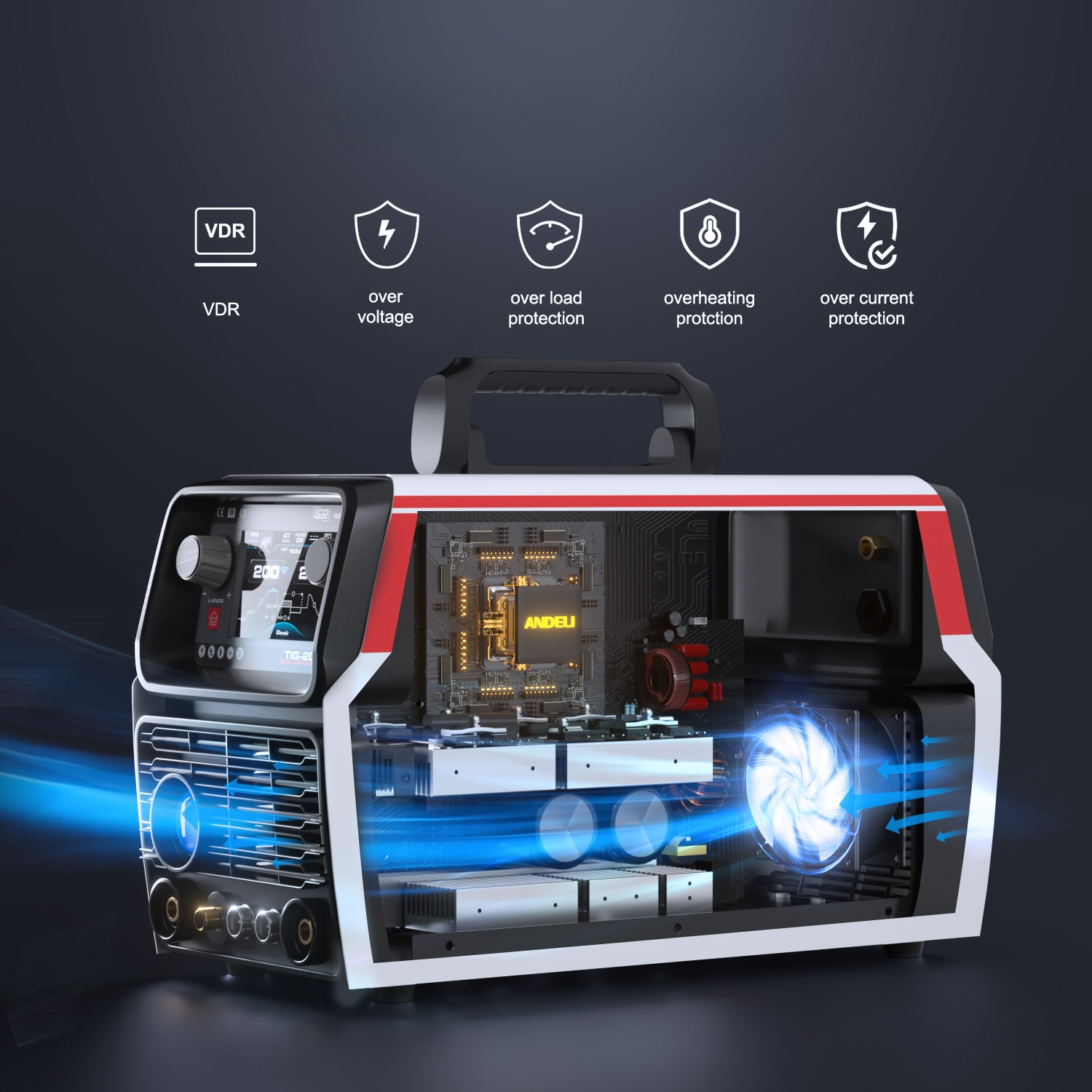 EU Certified LCD Smart TIG-250 - огляд і ціна Tig Welder Machine